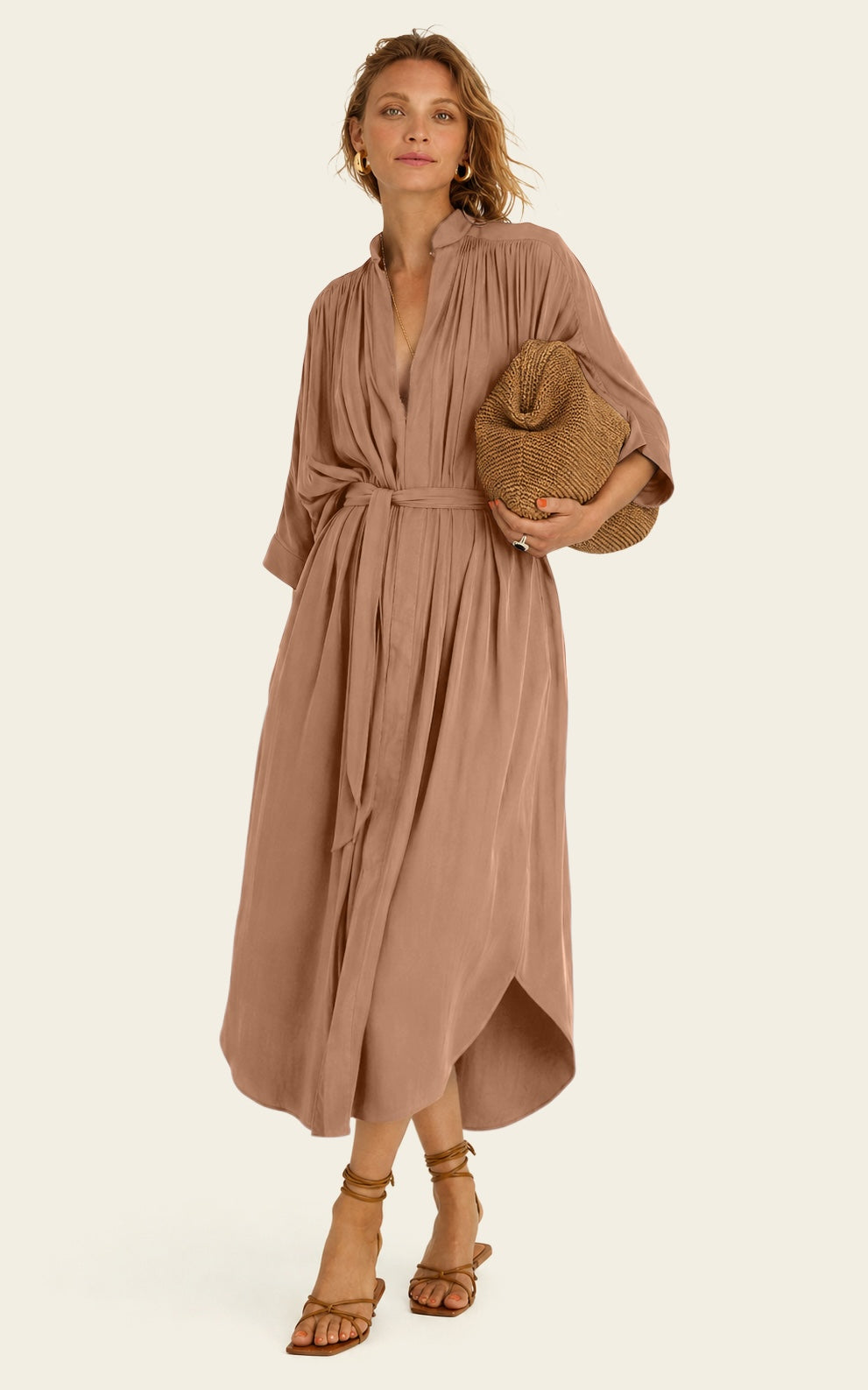The Multiwear Shirt Dress - Chai Chameau, Grande
