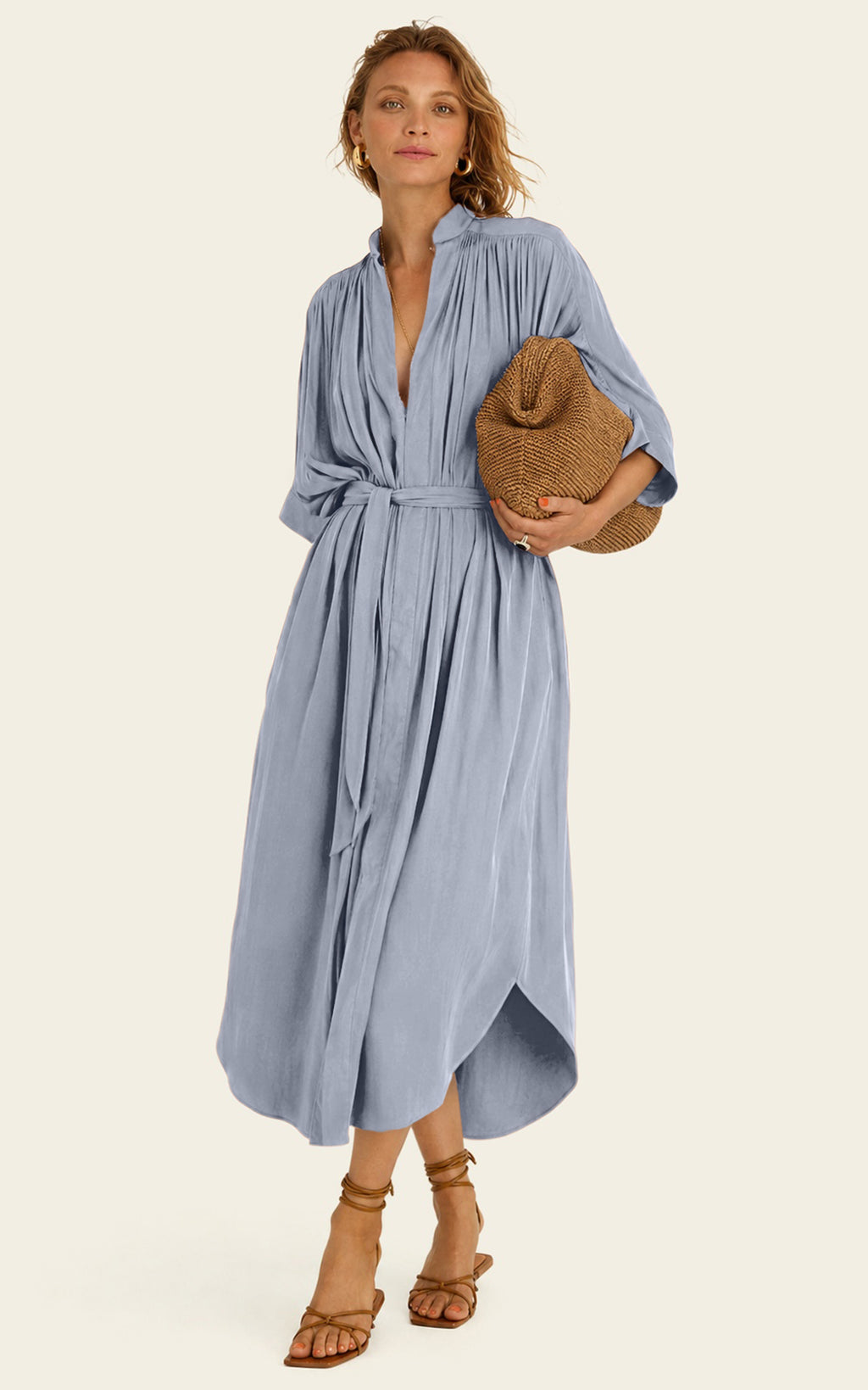 The Multiwear Shirt Dress - Bleu de Lune, Grande