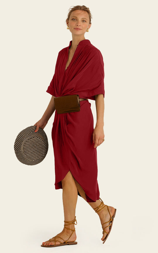 The Original Multiwear Dress - Cacao Rouge, Midi