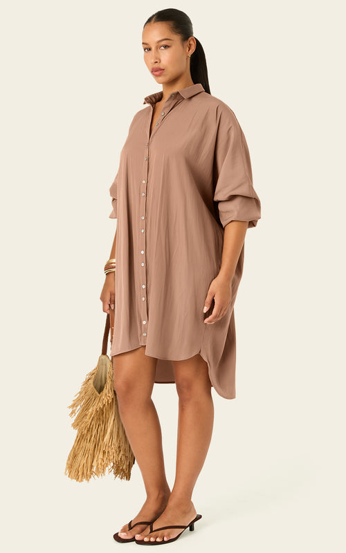 The Luxe Draper Shirt - Chai Chameau
